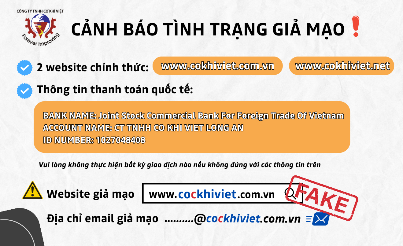 CẢNH BÁO GIẢ MẠO